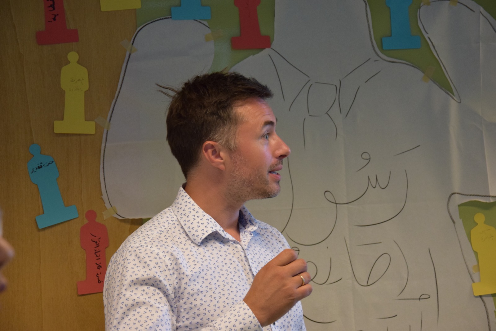Renzo facilitating an international learning programme